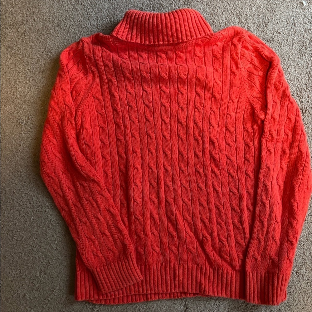 Jeanne Pierre Vibrant Red Sweater​​​​